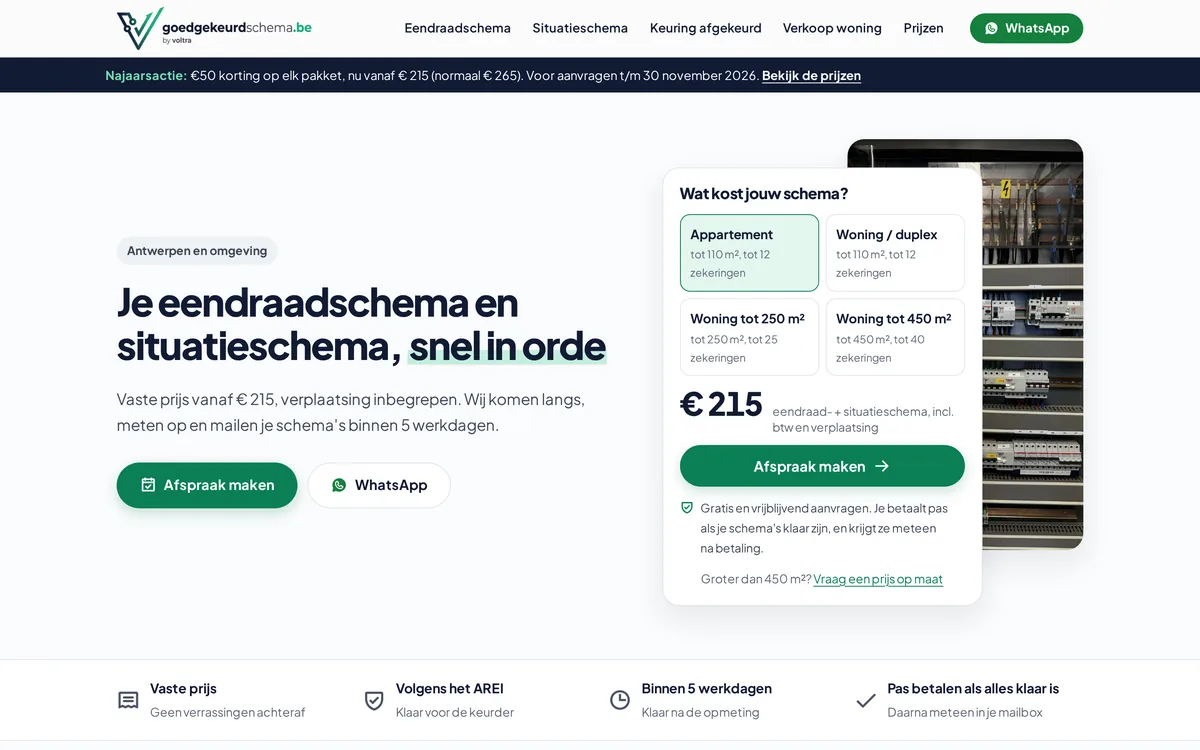 Startpagina van goedgekeurdschema.be
