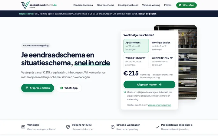 Startpagina van goedgekeurdschema.be
